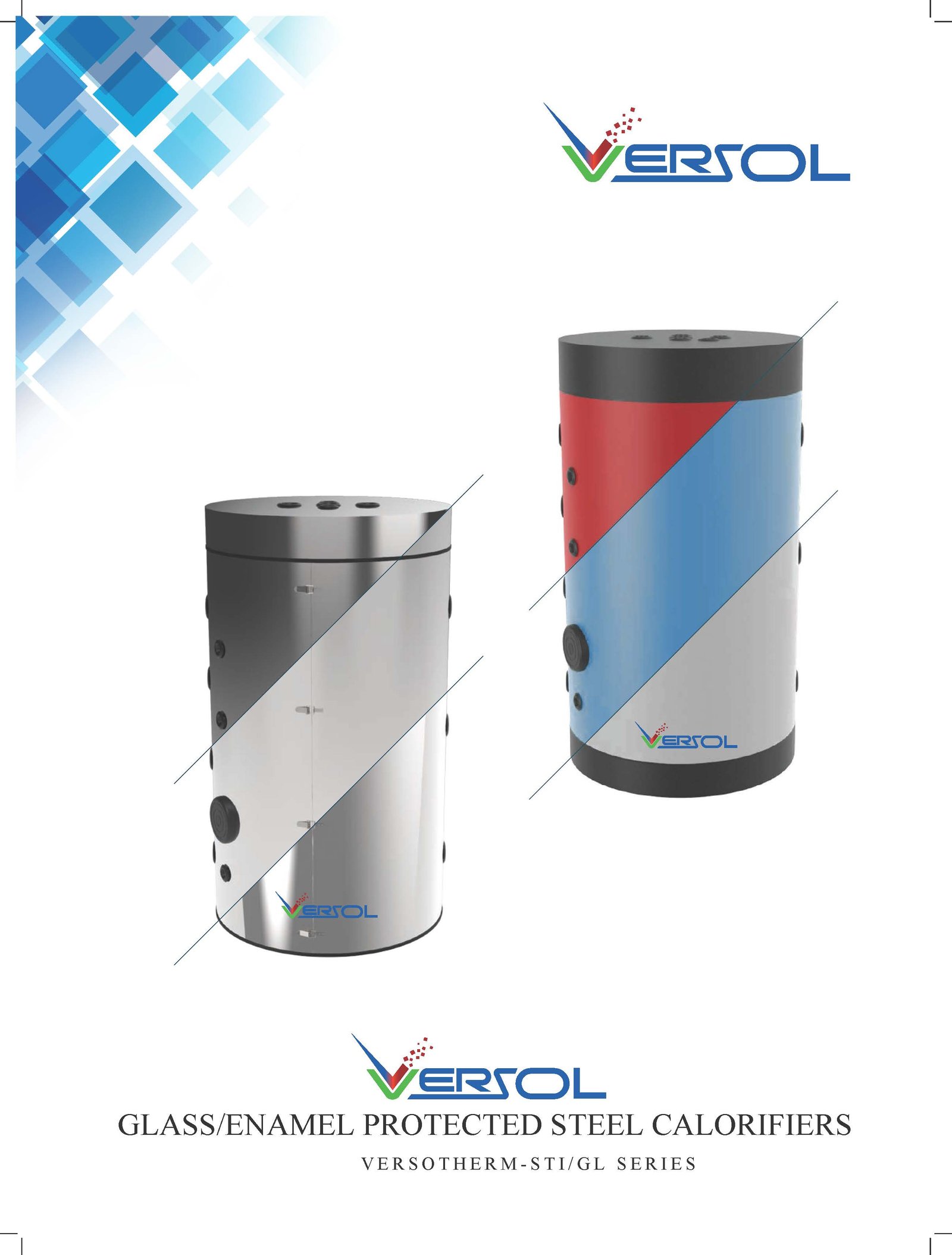 GLASS LINED STORAGE CALORIFIERS, ENAMEL LINED CALORIFIERS, SOLAR STORAGE CALORIFIERS, BUFFER TANK, SPIRAL TUBE HEAT EXCHANGER CALORIFIERS, ELECTRIC WATER HEATER